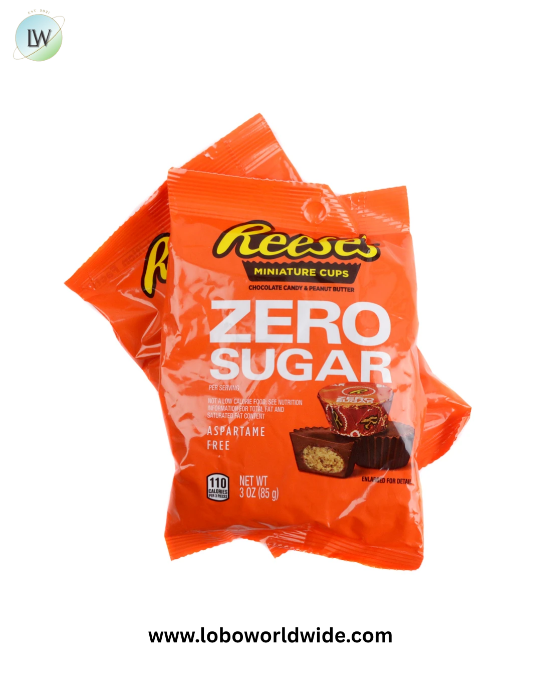 Reese's Peanut Butter Cup Sugar Free 3oz Bag