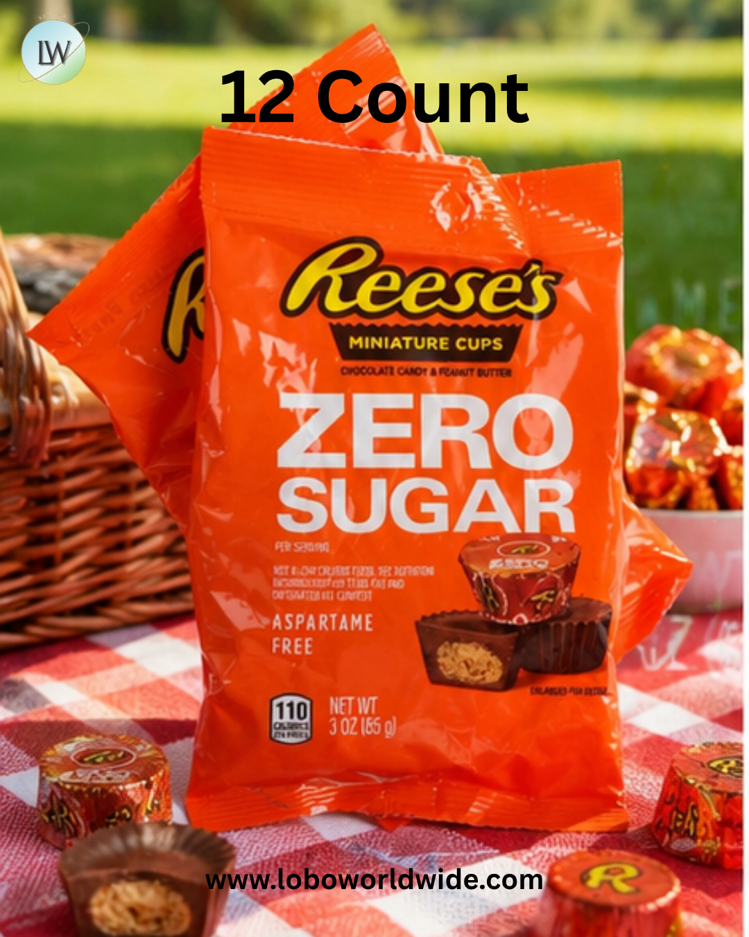 Reese's Peanut Butter Cup Sugar Free 3oz Bag
