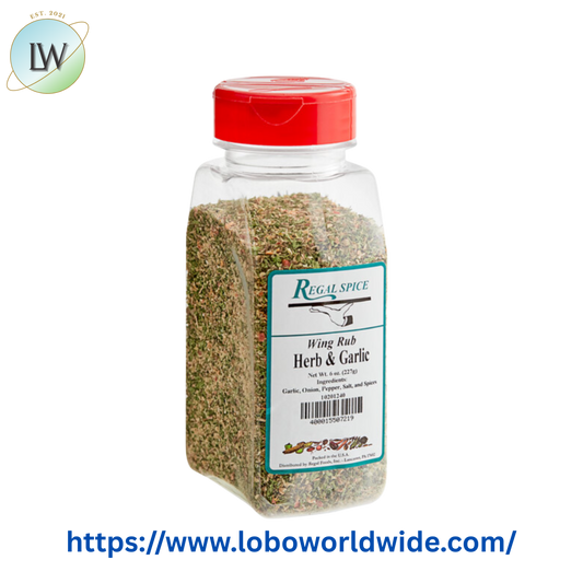 Regal Garlic and Herb Wing Rub 6 oz.