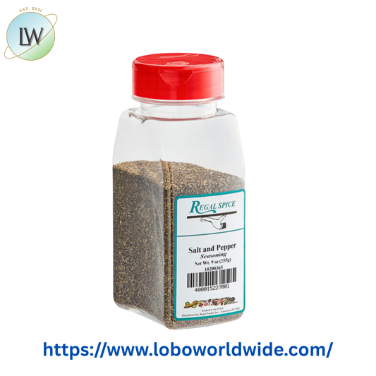 Regal Salt, Pepper, and Garlic Seasoning Blend - 9 oz.