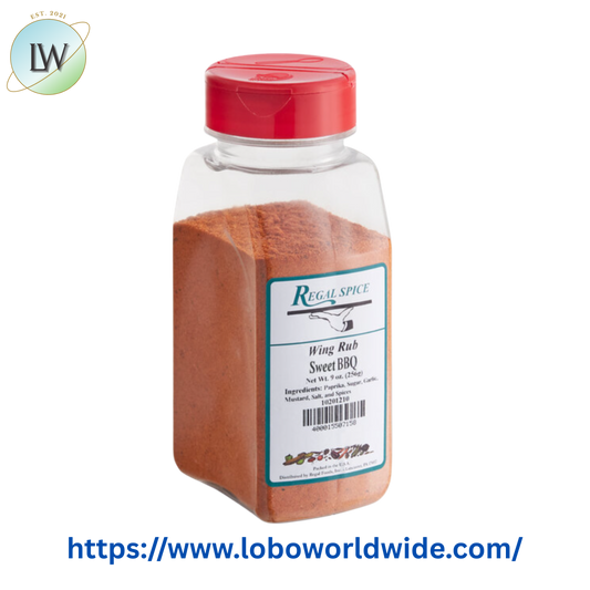 Regal Sweet BBQ Wing Rub 9 oz.