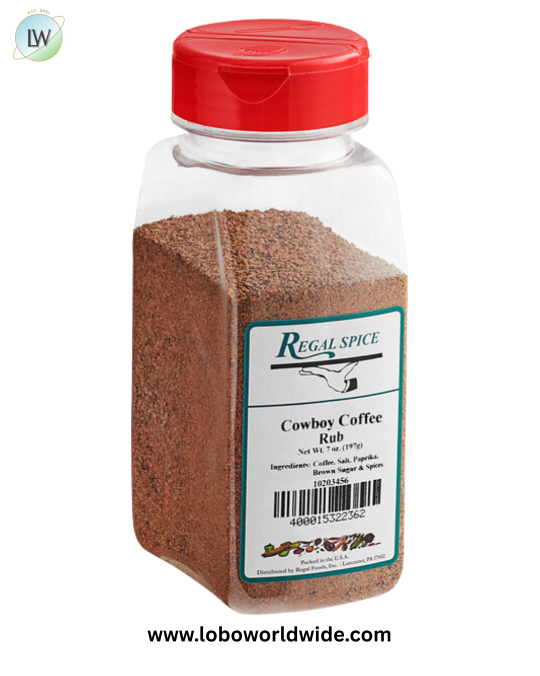 Regal Cowboy Coffee Rub 7 oz.