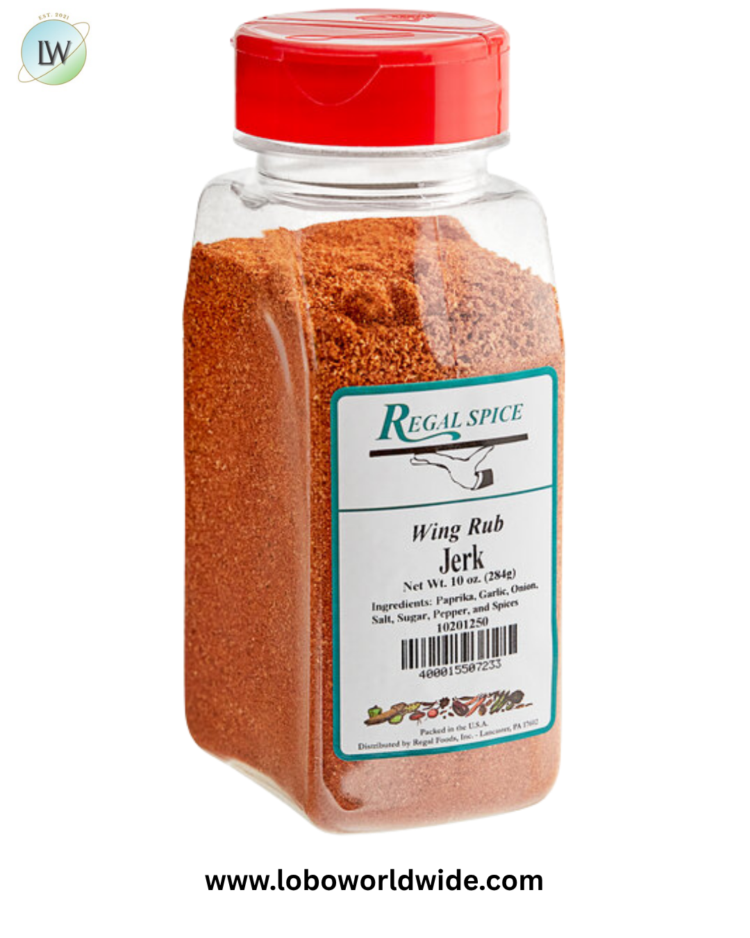 Regal Jerk Wing Rub 10 oz.