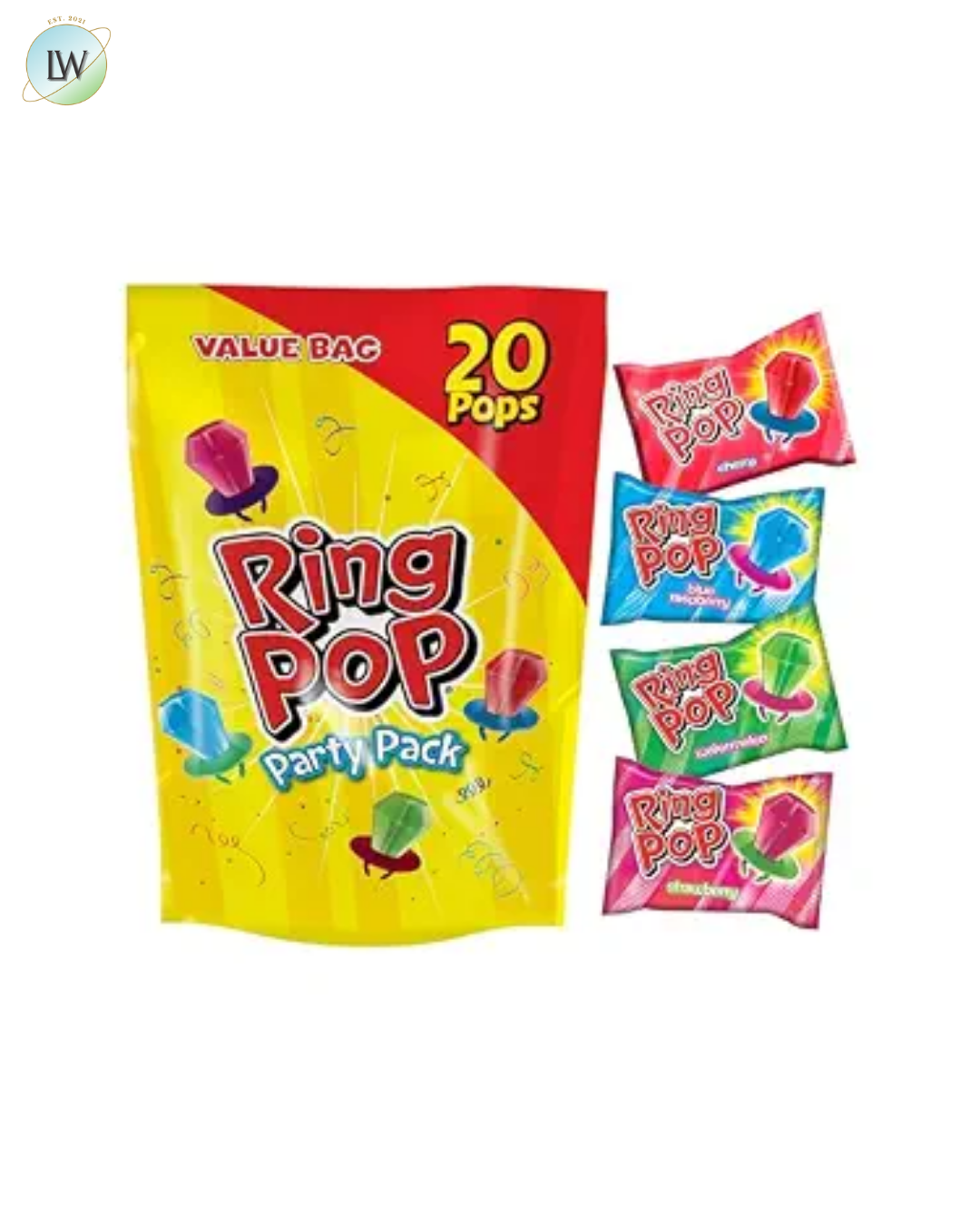 Ring Pop Halloween Lollipops, 0.49 oz, 20 ct.