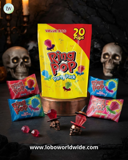 Ring Pop Halloween Lollipops, 0.49 oz, 20 ct.