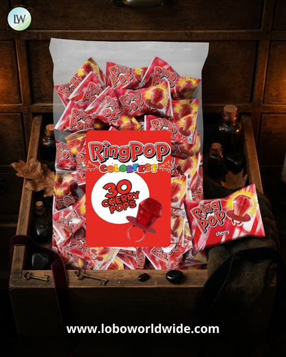 Ring Pop Individually Wrapped Lollipops, 0.5 oz, 30 ct. (Various Flavours)