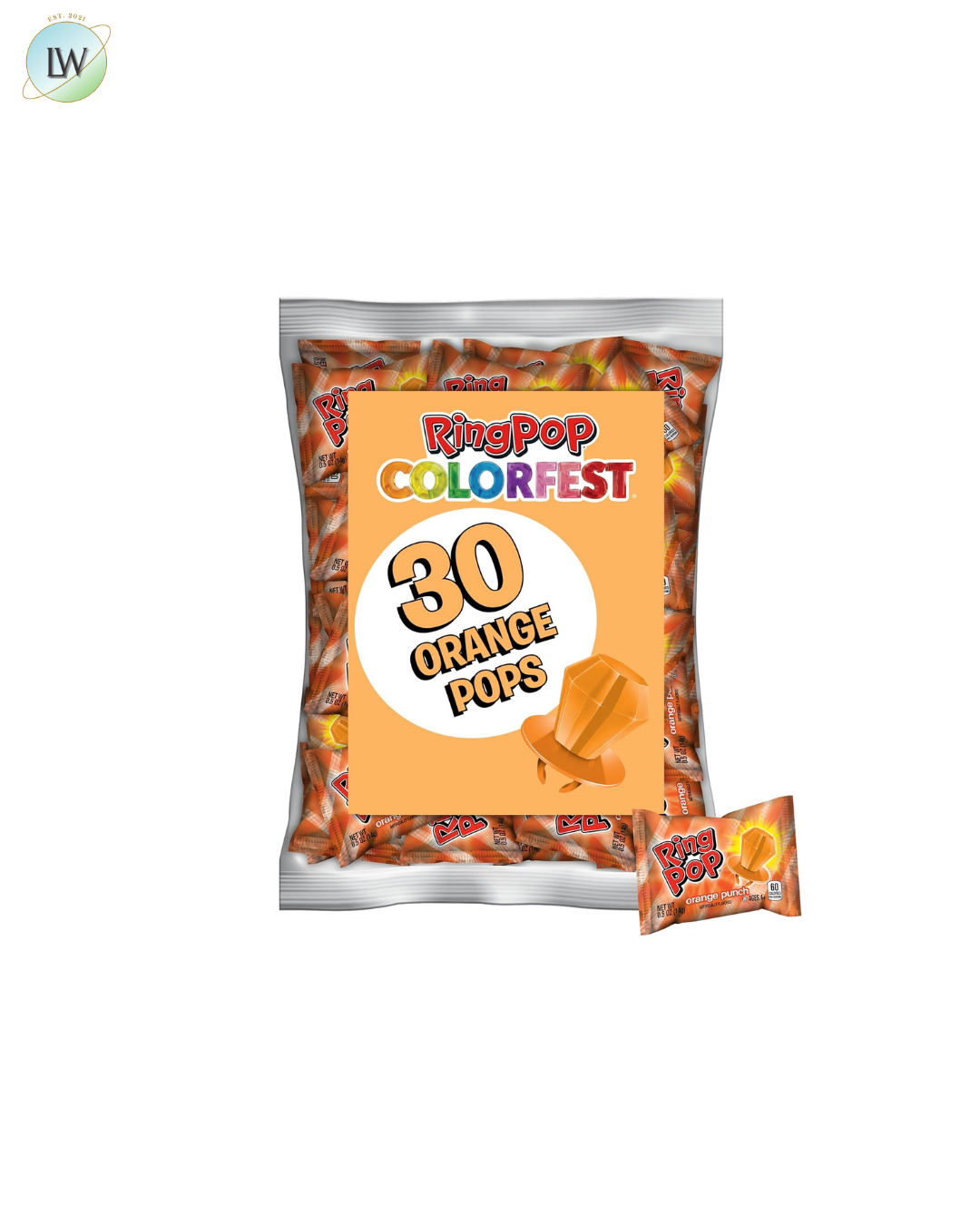 Ring Pop Individually Wrapped Lollipops, 0.5 oz, 30 ct. (Various Flavours)