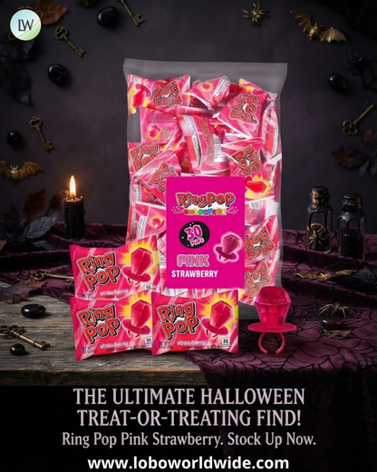 Ring Pop Individually Wrapped Lollipops, 0.5 oz, 30 ct. (Various Flavours)