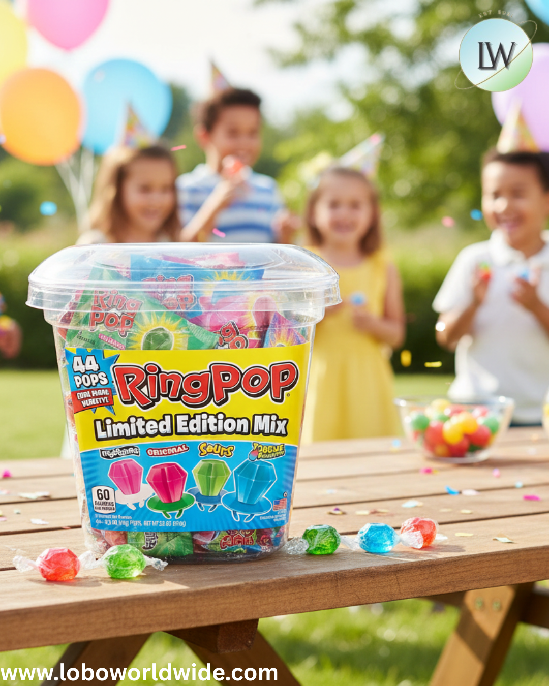 Ring Pop Assorted Flavor 44 Ct