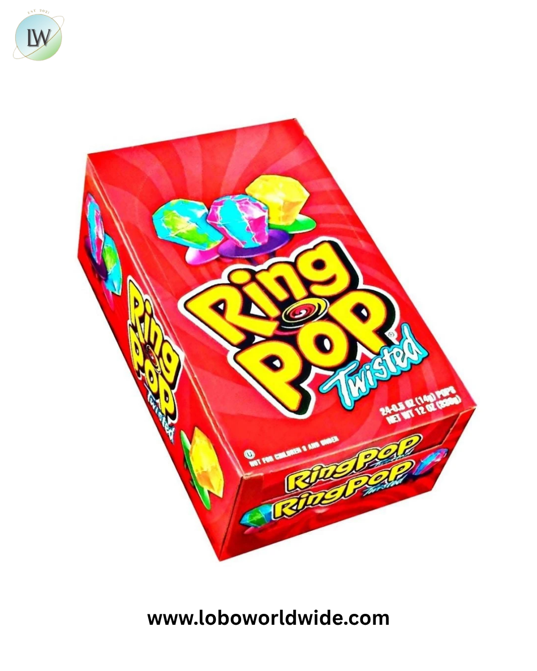 Ring Pops Twisted 24 Piece