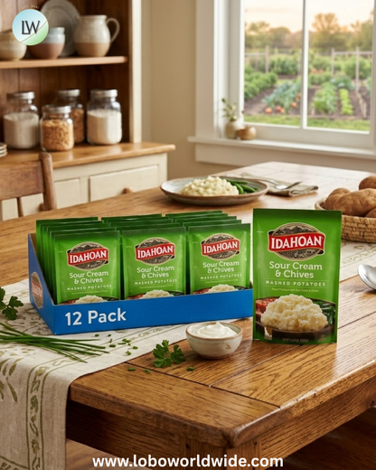 (12 pack) Idahoan Mashed Potatoes Side Dish, 4 oz