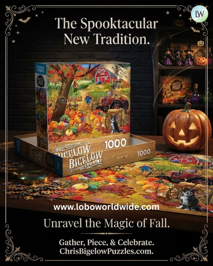 RoseArt Chris Bigelow Fall Harvest 1000 Piece Jigsaw Puzzle