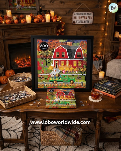 RoseArt Halloween Treaters 500pc Jigsaw Puzzle