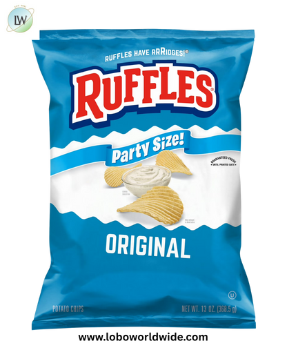 Ruffles Original Flavor Potato Snack Chips,Party Size, 13 Ounce Bag