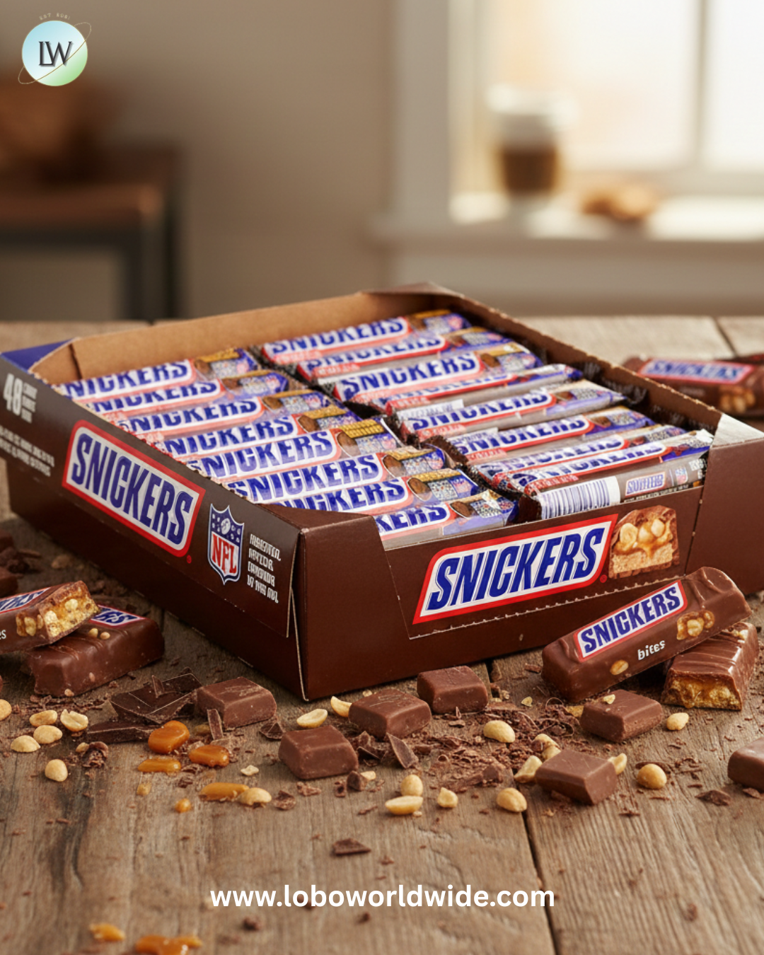 Case Snickers Snickers Chocolate Candy Bars Full Size Bulk Pack (1.86 oz., 48 ct ...