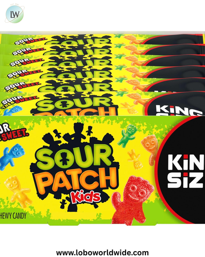 SOUR PATCH KIDS Soft & Chewy Candy, King Size, Bulk Candy