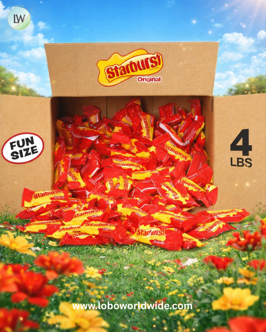 STARBURST Fun Size Chewy Candy Bulk Pack - Bulk Candy Individually Wrapped, 4 Pound Box (304 Pieces)