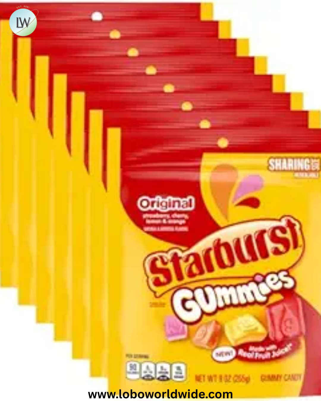 STARBURST Gummies, 5 oz Bag, Pink Snacks, Individually Wrapped Candy Bag (Pack of 12)