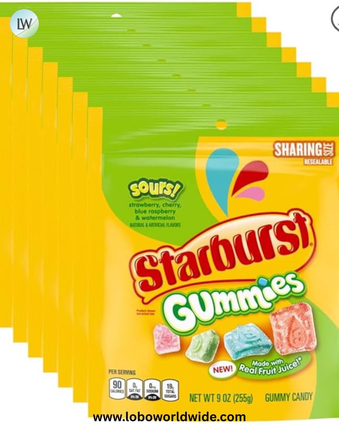 STARBURST Gummies, 5 oz Bag, Pink Snacks, Individually Wrapped Candy Bag (Pack of 12)