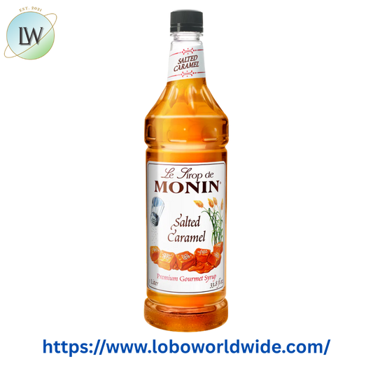 Monin Premium Salted Caramel Flavoring Syrup 1 Liter