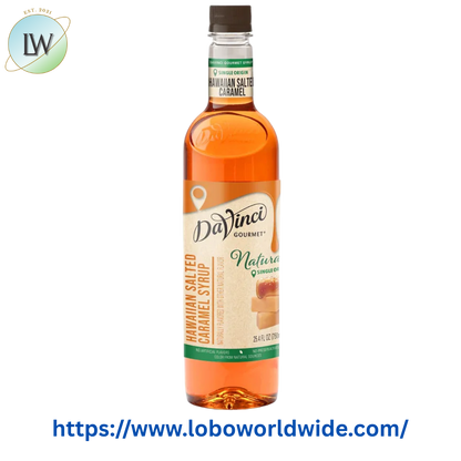 DaVinci Gourmet All-Natural Hawaiian Salted Caramel Flavoring Syrup 750 mL