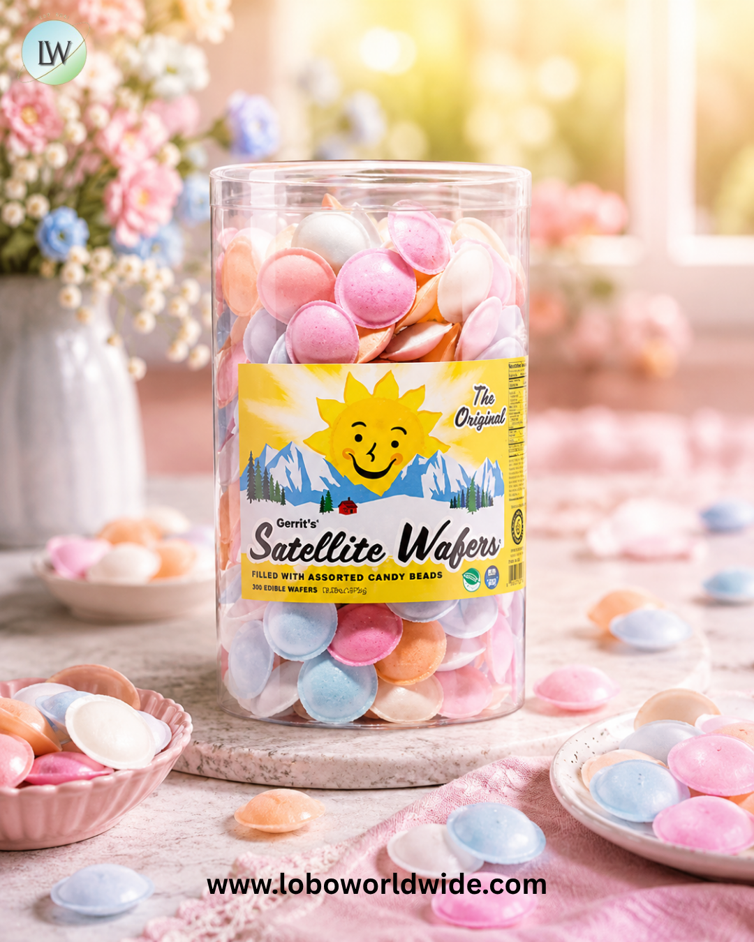 Satellite Wafers Candy - 6ct Tubs