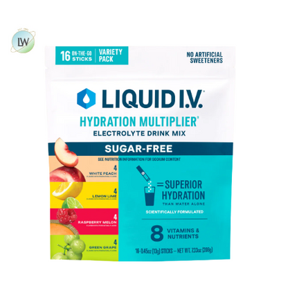 Liquid I.V Hydration Multiplier® Sugar-Free - 3 Pouches(Various flavors)