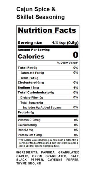 Regal Cajun Spice & Skillet Seasoning (Various Sizes)