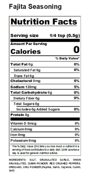 Regal Fajita Seasoning (Various Sizes)