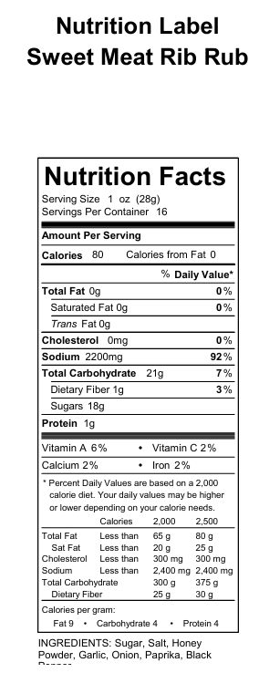 Regal Sweet Meat Rib Rub (Various Sizes)