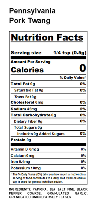Regal Pennsylvania Pork Twang (Various Sizes)