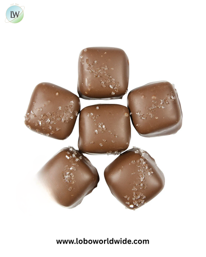 Sea Salt Vanilla Caramels Milk Chocolate by Asher's - 6lb