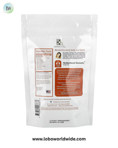Secrets of Tea, Healthy Nursing® Fruits Tea, Caffeine Free, 20 Unbleached Tea Bags, 1 oz (28 g)