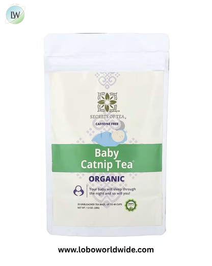 Secrets of Tea, Organic Baby Catnip Tea®, Caffeine Free, 20 Unbleached Tea Bags, 1 oz (28 g)