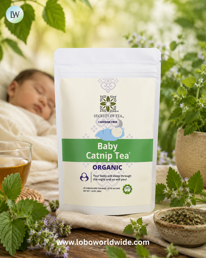 Secrets of Tea, Organic Baby Catnip Tea®, Caffeine Free, 20 Unbleached Tea Bags, 1 oz (28 g)