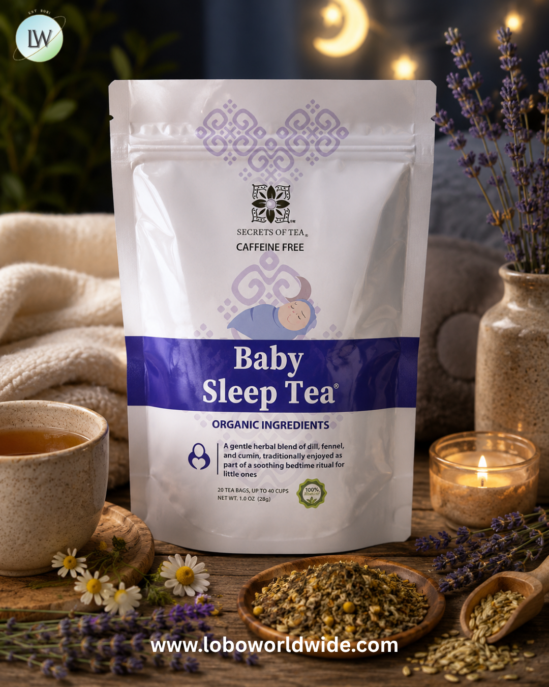 Secrets of Tea, Sleep™ Tea, Caffeine Free, 20 Tea Bags, 1.4 oz (40 g)