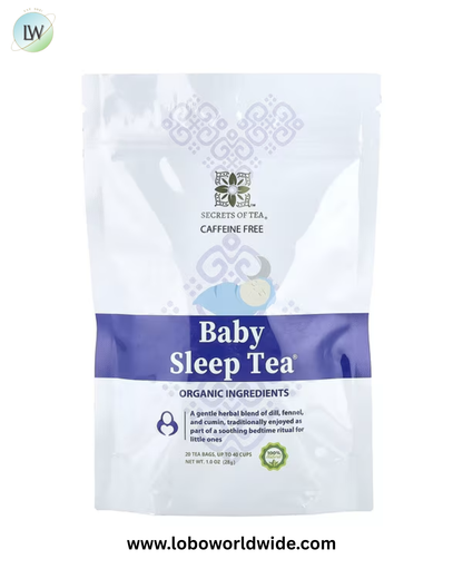 Secrets of Tea, Organic Baby® Sleep Tea, Caffeine Free, 20 Unbleached Tea Bags, 1 oz (28 g)