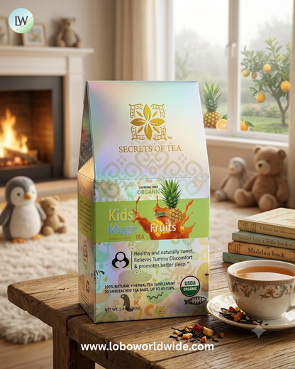Secrets of Tea, Organic, Kids Magic™ Tea, Fruits, Caffeine Free, 20 Tea Bags, 1.4 oz (40 g)