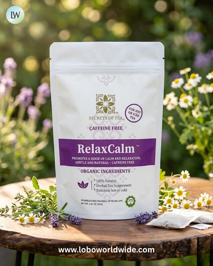 Secrets of Tea, RelaxCalm™, Caffeine Free, 20 Tea Bags, 1.47 oz (41 g)