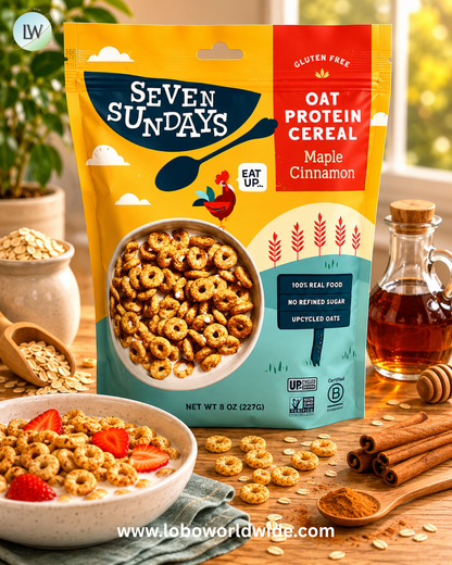 Seven Sundays, Oat Protein Cereal, Maple Cinnamon, 8 oz (227 g)