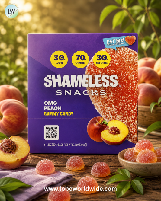 Shameless Snacks, Gummy Candy, 6 Bags, 1.8 oz (50 g) Each