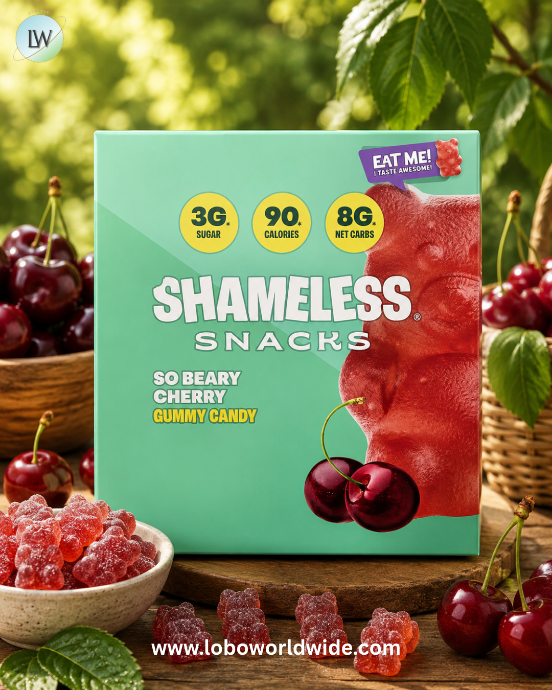 Shameless Snacks, Gummy Candy, 6 Bags, 1.8 oz (50 g) Each