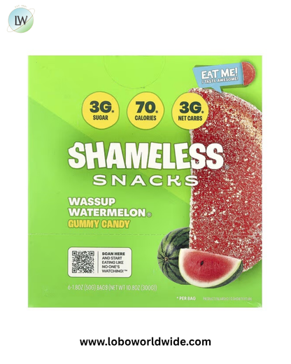Shameless Snacks, Gummy Candy, 6 Bags, 1.8 oz (50 g) Each