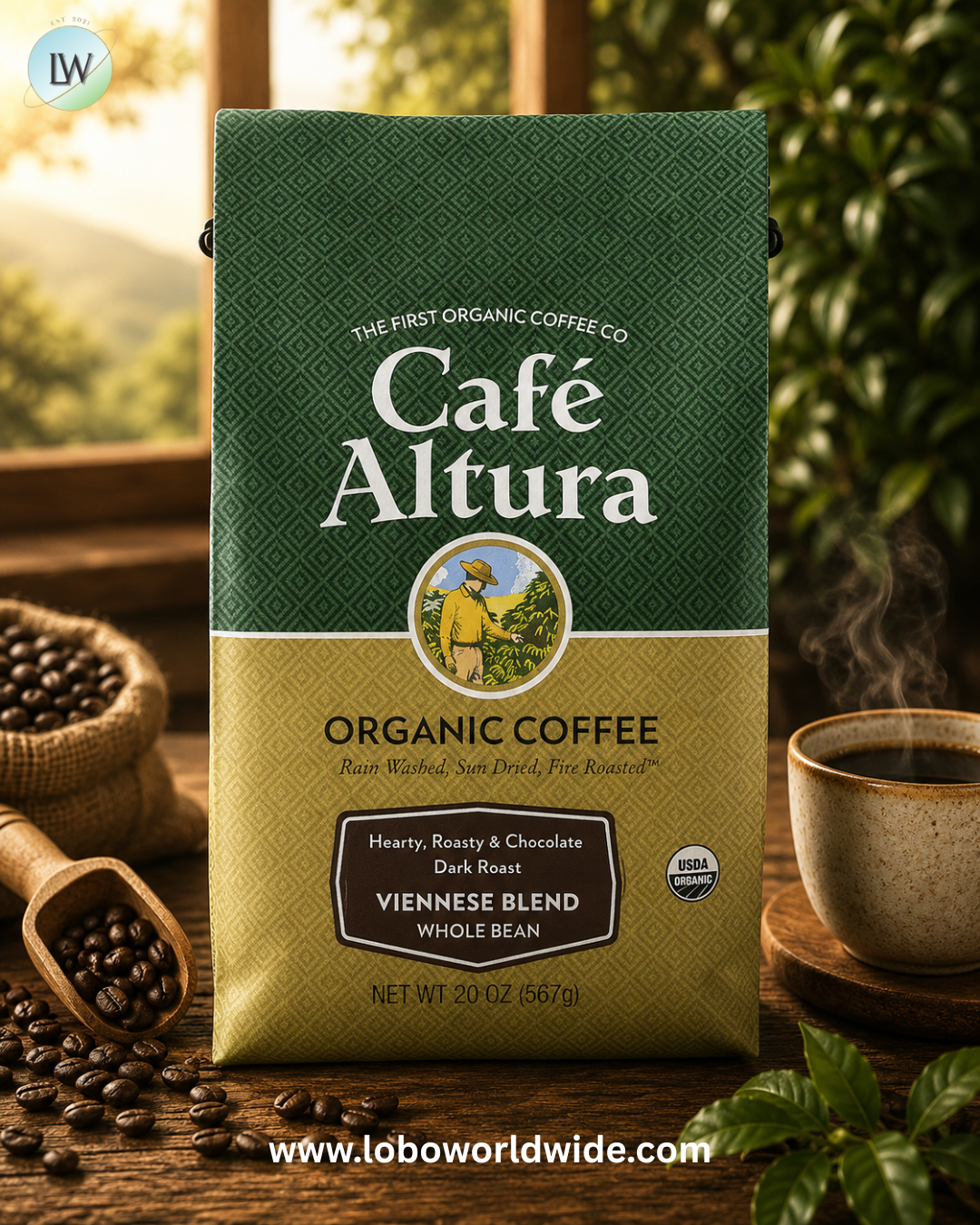Cafe Altura, Organic Coffee, Whole Bean, 20 oz (567 g)