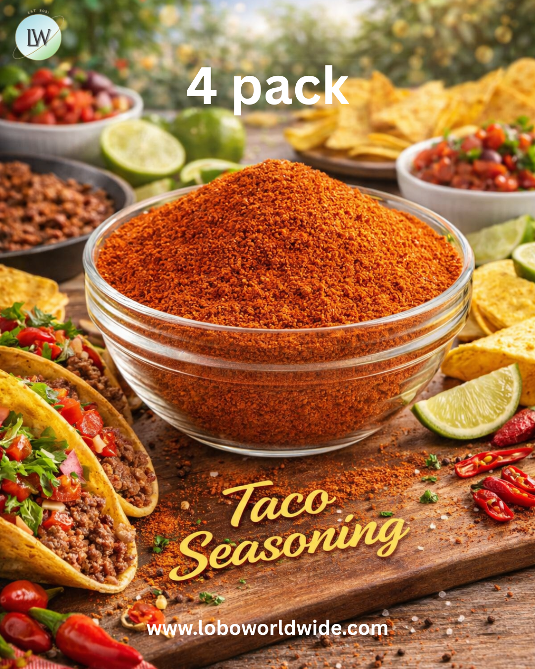 Hometown Provisions Taco Seasoning.