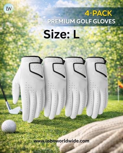 Member's Mark 4 pk. Elite Premium Golf Gloves, Choose Size