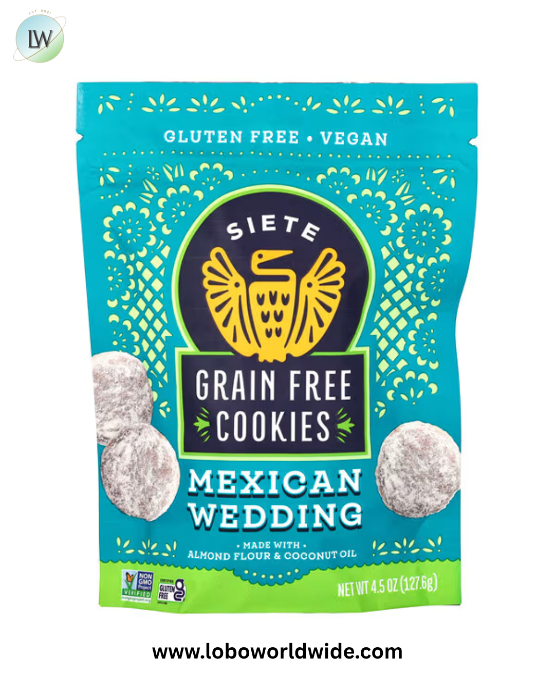 Siete, Grain Free Cookies, Mexican Wedding, 4.5 oz (127.6 g)