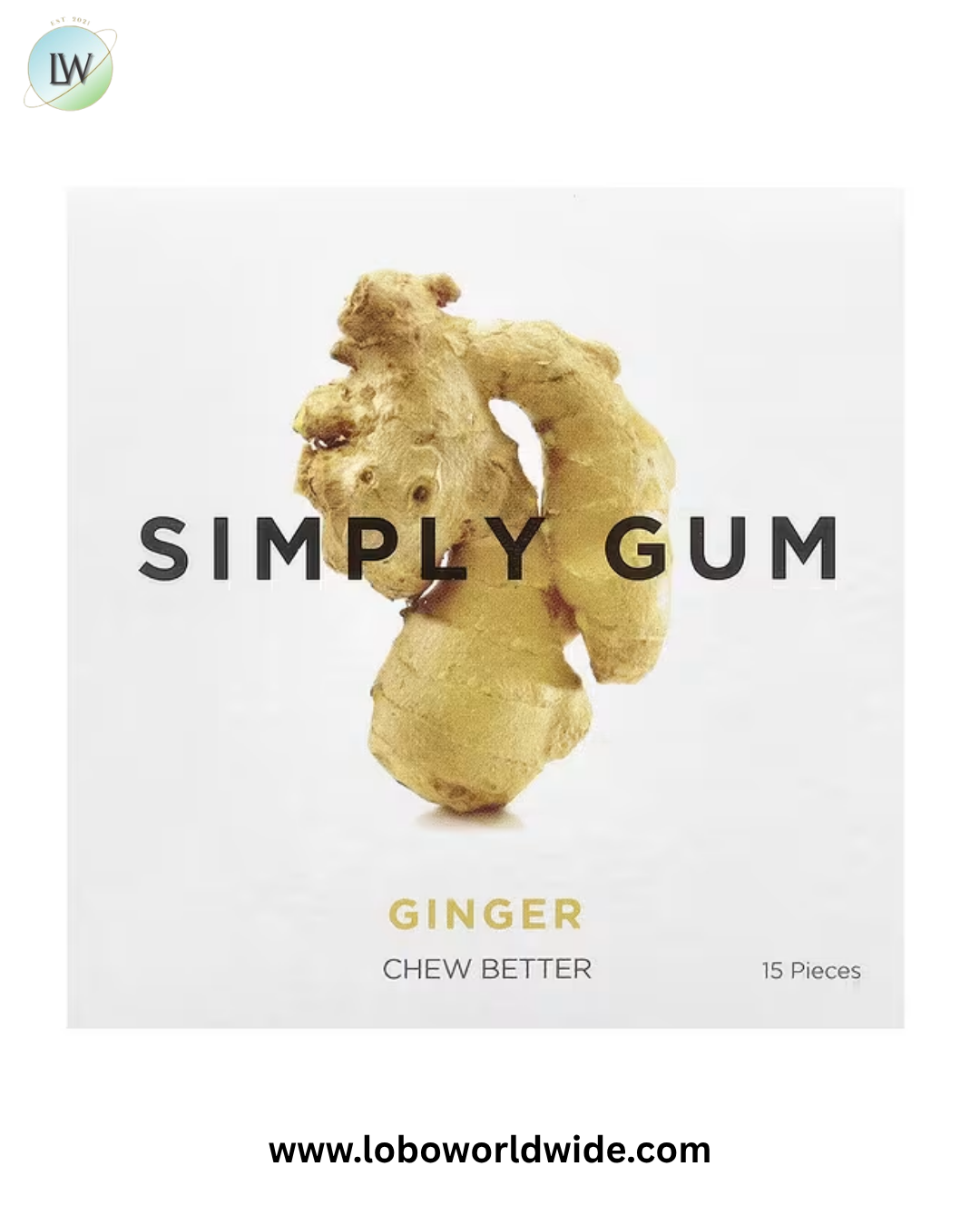 Simply Gum, Chewing Gum, 15 Pieces