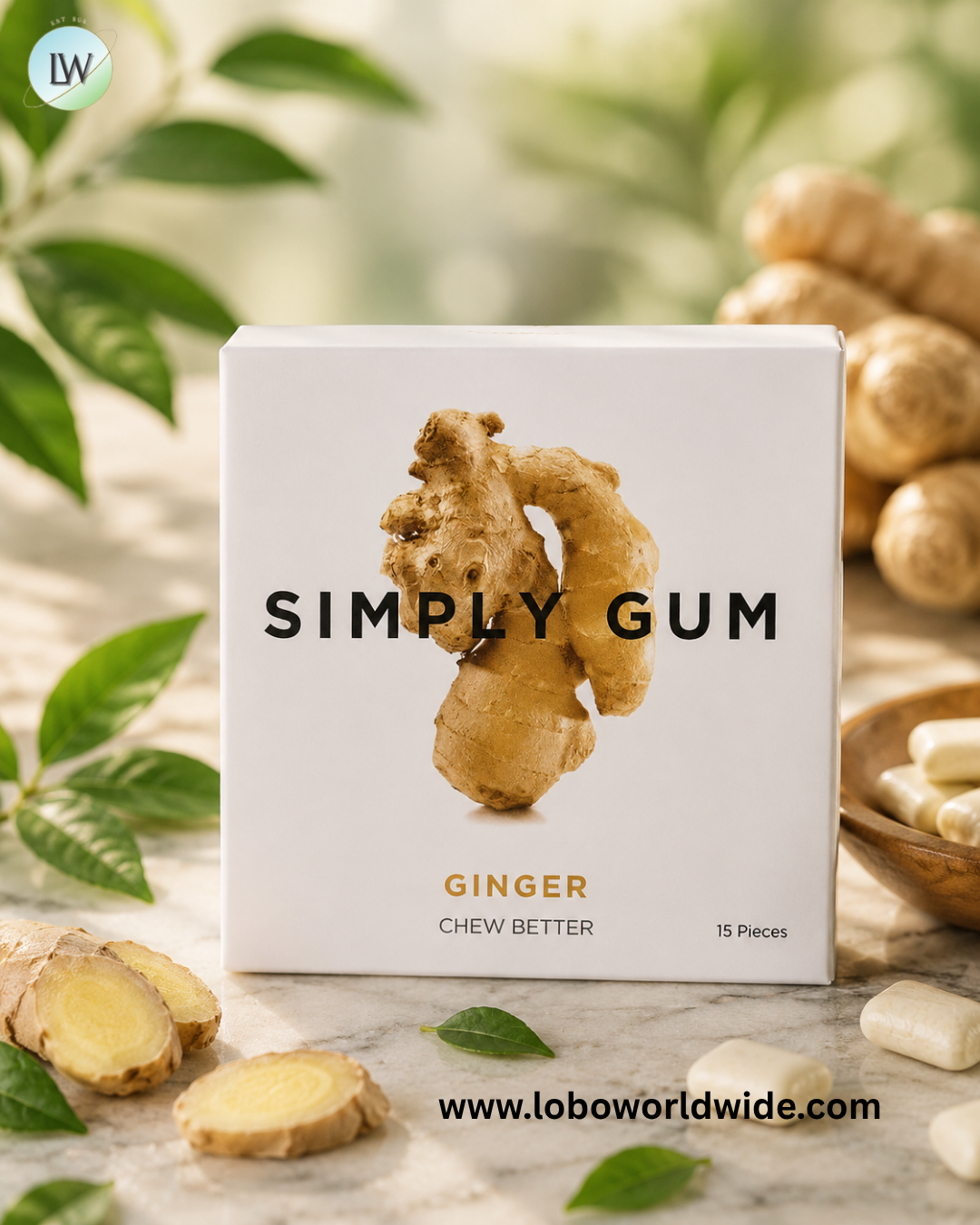 Simply Gum, Chewing Gum, 15 Pieces