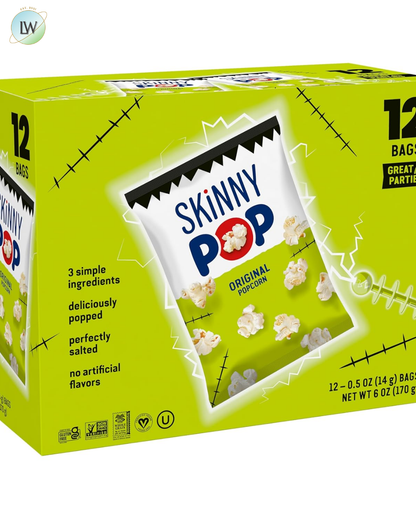 Skinnypop Original Halloween Popcorn Bags, 0.5 oz, 12 ct.